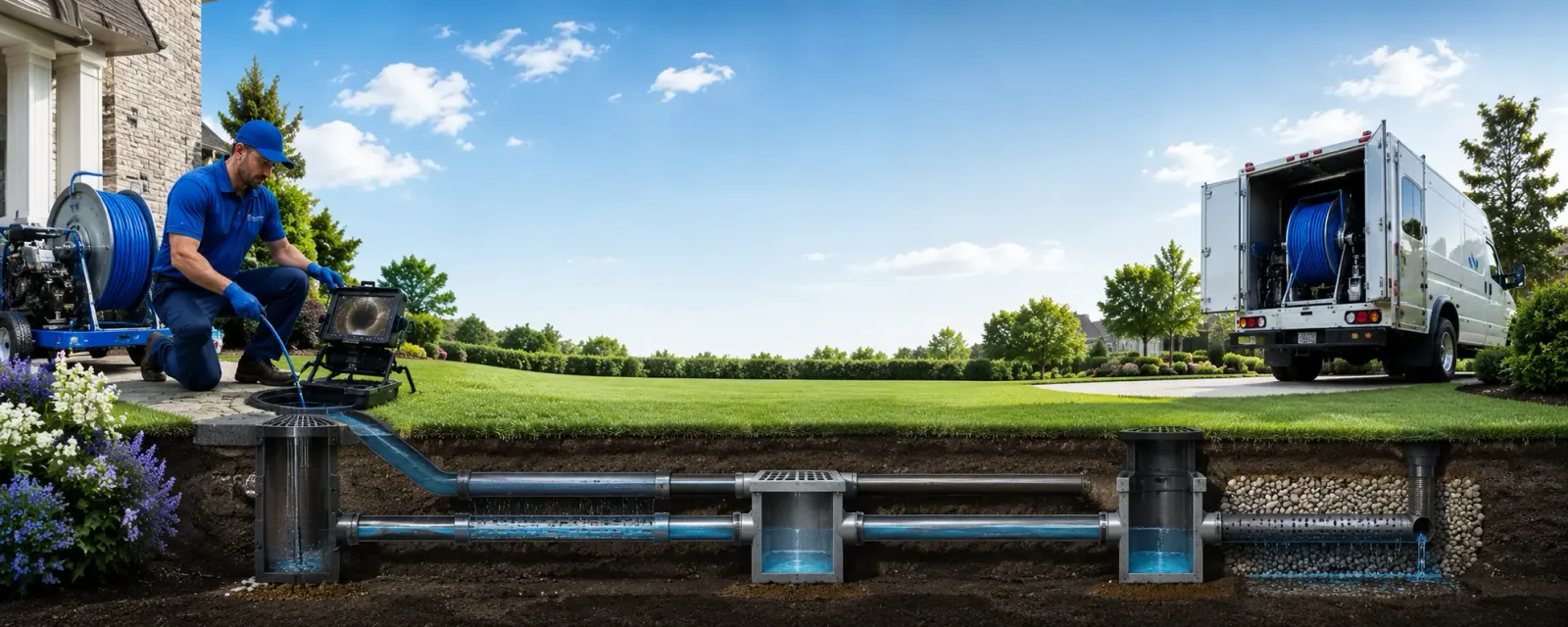 Outdoor drain cleaning information for Manteca, CA